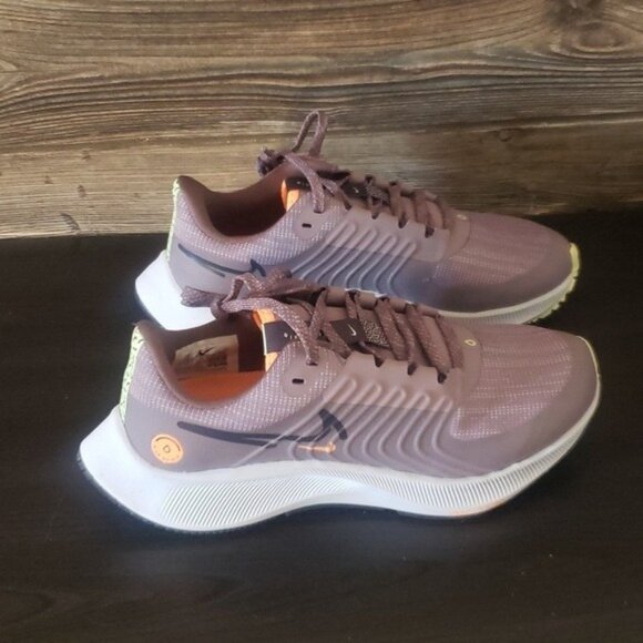 New Nike Air Zoom Pegasus 38 Shield Gray Purple Running Sneakers‎ - Picture 4 of 9